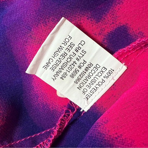 Blue Island pink and purple tie dye swim cover up bead and sequin embellishments - Picture 8 of 8